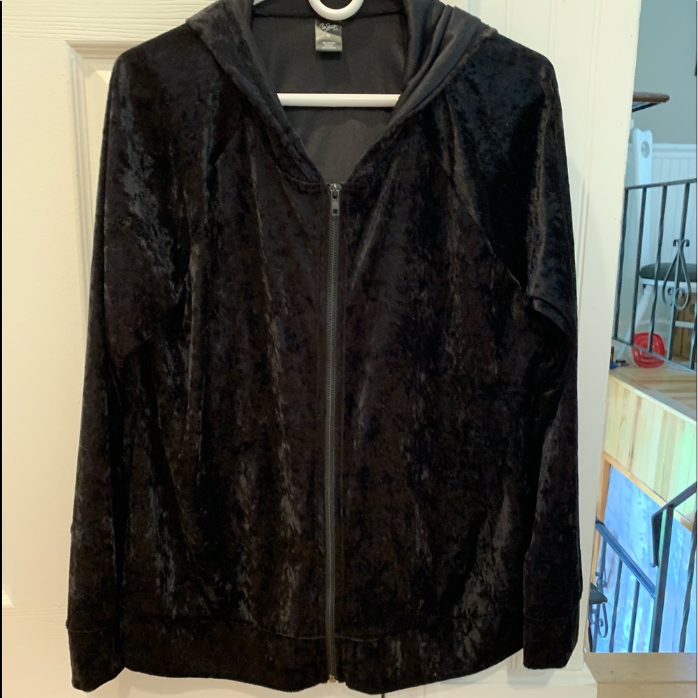 City Streets velour hoodie